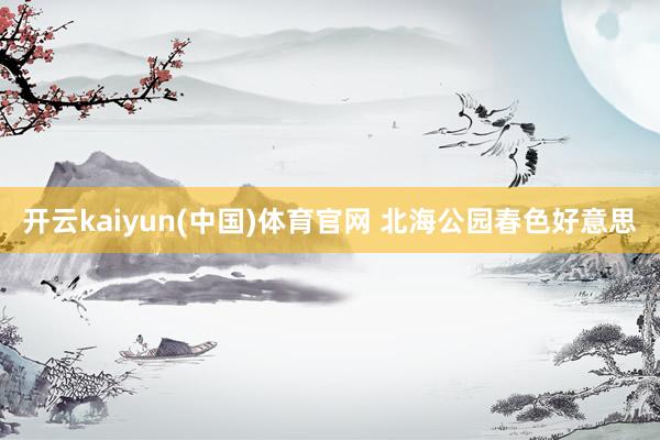 开云kaiyun(中国)体育官网 北海公园春色好意思