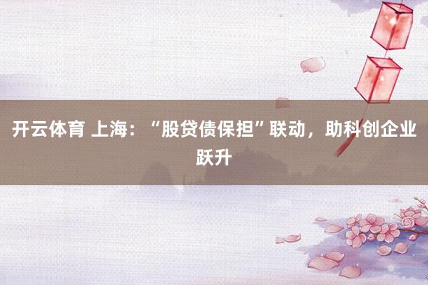 开云体育 上海：“股贷债保担”联动，助科创企业跃升